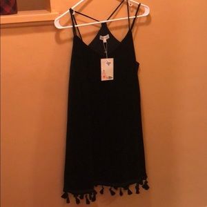 Black velvet dress